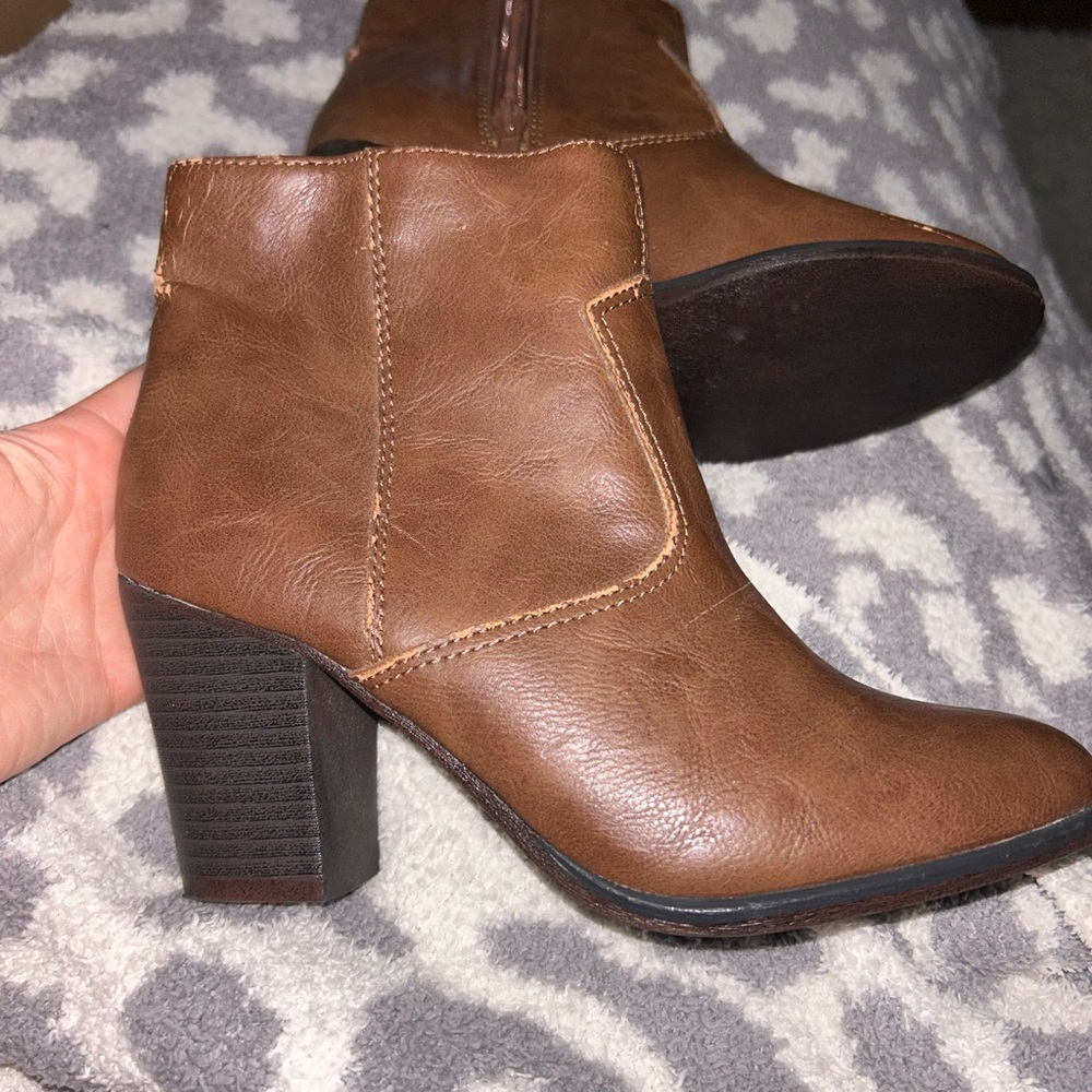 Madden booties, some wear and tear on the heel